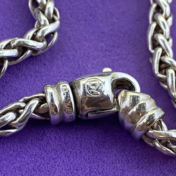 💛 Sterling Silver David Yurman Wheat Chain Necklace - Picture 2 of 8